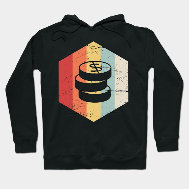 Retro Vintage Coin Collecing Icon | Numismatics Hoodie by MeatMan